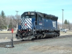 MRL 343 SD45 switching track to add power to locomotives hauling Decker coal